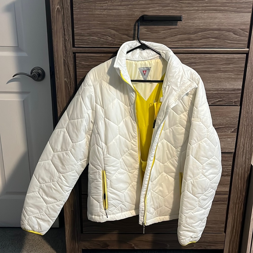 White puffer jacket
